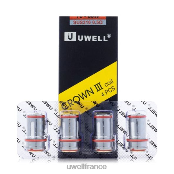 UWELL CROWN 3 bobines (paquet de 4) | UWELL France 0,25 ohm 84P4N91