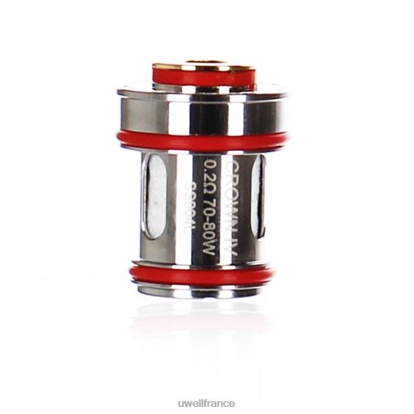 UWELL CROWN 4 bobines de remplacement (paquet de 4) | UWELL Paris double bobine 0,2 ohm 84P4N182