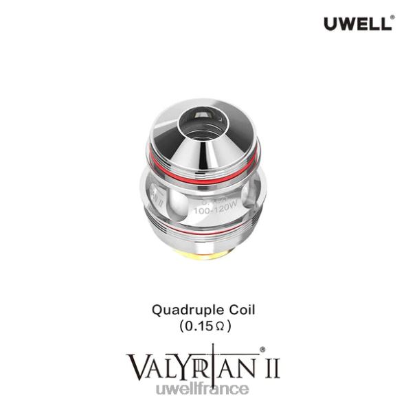 UWELL VALYRIAN 2 bobines de remplacement (paquet de 2) | UWELL France quadruple 0,15 ohm 84P4N31